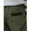 Pantalon de jogging de poche décontracté avec cordon de serrage - Vert Armée XS