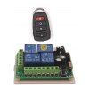 Universal Wireless Remote Switch Control and 4 Channel Relay Receiver Module - Noir 