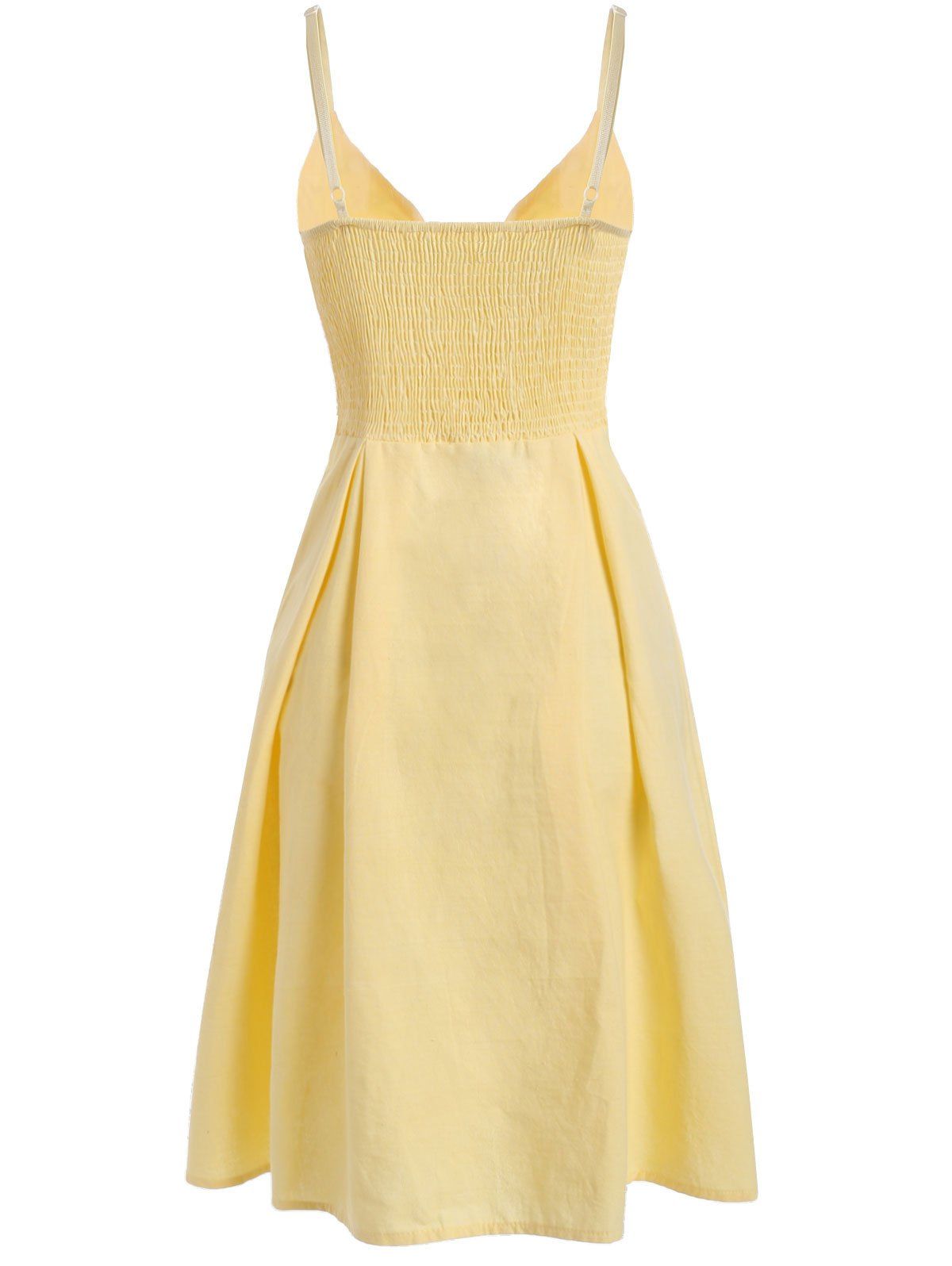 DressLily.com: Photo Gallery - Smocked Tie Front Buttoned Cami Dress