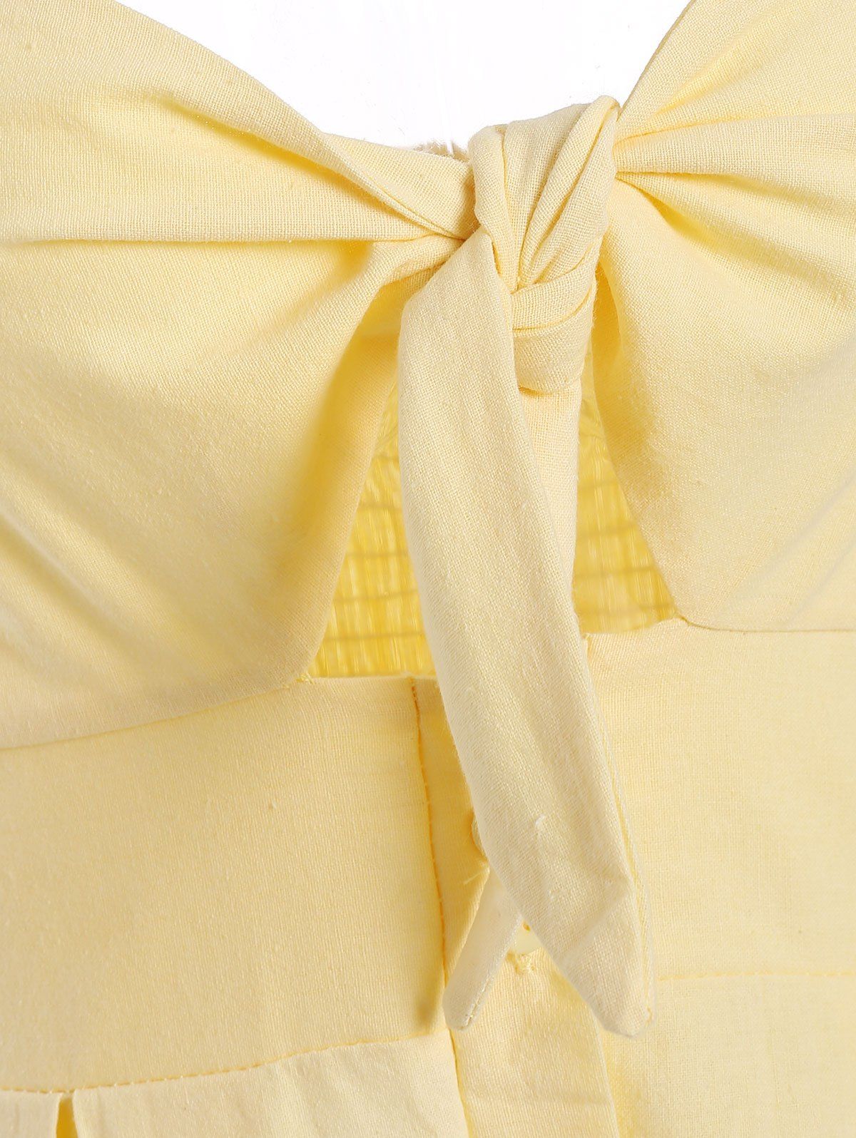 DressLily.com: Photo Gallery - Smocked Tie Front Buttoned Cami Dress