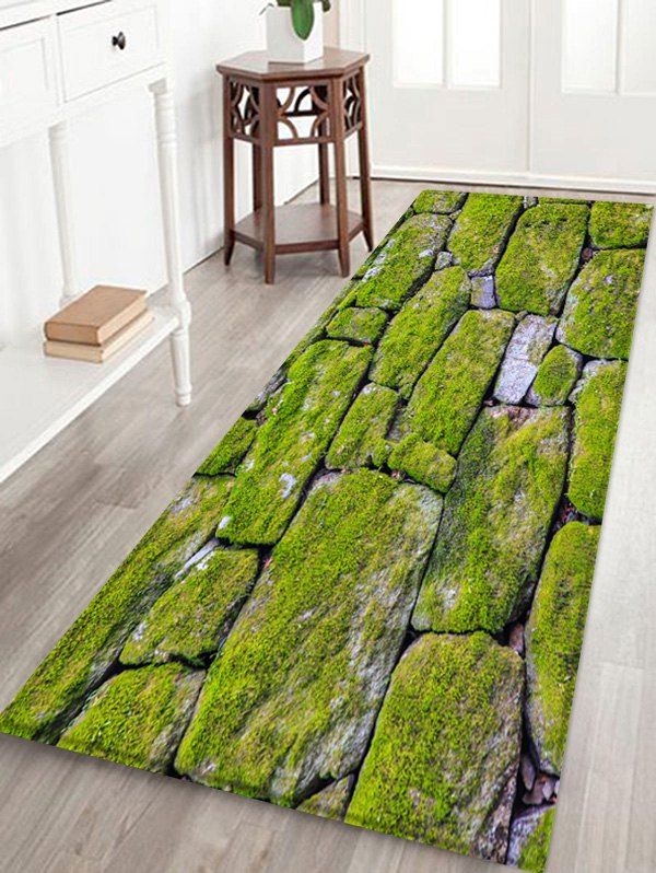 Moss Stone Pattern Printed Floor Mat