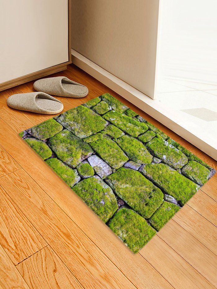 Moss Stone Pattern Printed Floor Mat