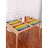 Set de Table Motif Planches en Bois Colorées - multicolor I W18 X L12 INCH