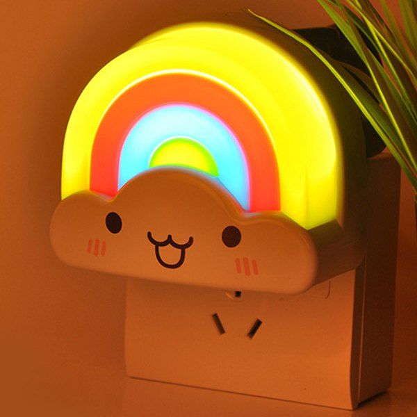 

Voice Control Rainbow Bedside Desk LED Night Light, Colorful