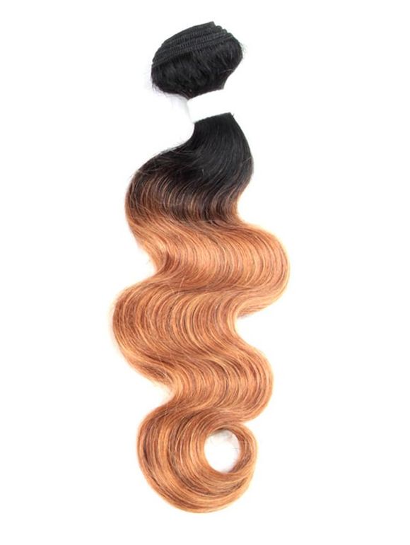 Tissage de Cheveux en Cheveux Humain Ombré Ondulé - multicolor 24INCH