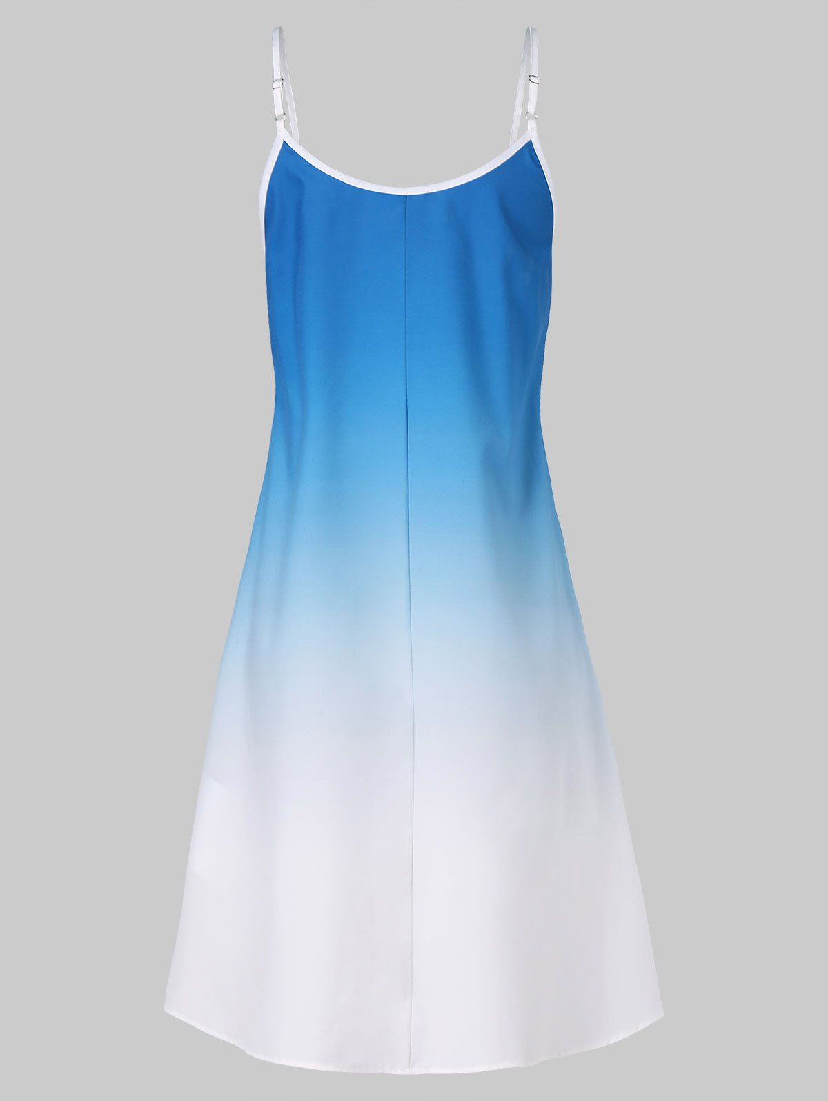 DressLily.com: Photo Gallery - Spaghetti Strap Ombre Color Mini Swing Dress