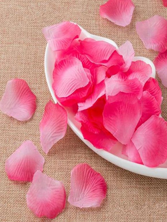 500 Pièces Pétales de Rose Artificielles pour la Saint-Valentin - Rose Foncé 