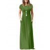 Robe à Taille Haute avec Poche en Avant - Vert Armée M
