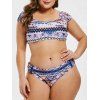Ensemble bikini taille plus imprimé - multicolor 4X