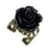 Bague en Forme de Rose Style Gothique Saint-Valentin - Noir RESIZEABLE