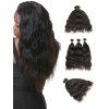 Tissage de Cheveux en Vrai Cheveux Humain Ondulé Naturel 3 Pièces - Noir Naturel 10INCH X 10INCH X 10INCH