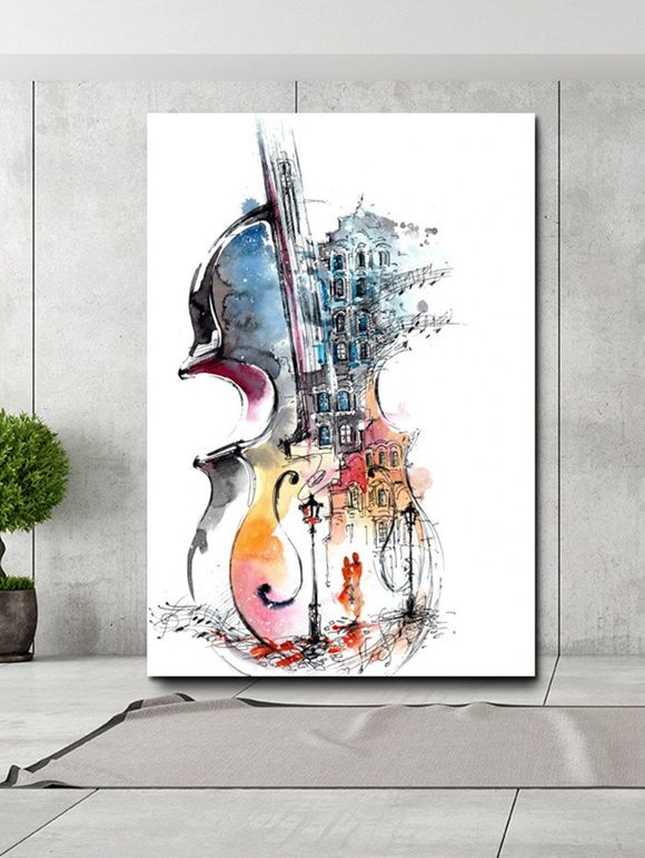 Peinture Non Encadrée à Imprimé Guitare Style Abstrait - multicolor 1PC X 12 X 18 INCH( NO FRAME )