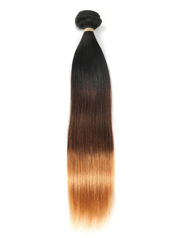Tissage de Cheveux en Vrai Cheveux Humain Ombré Droit - multicolor 12INCH