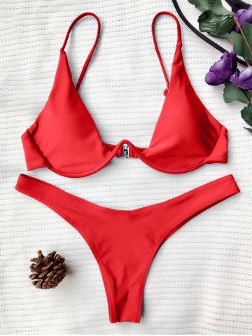 Underwired Plunge Bathing Suit