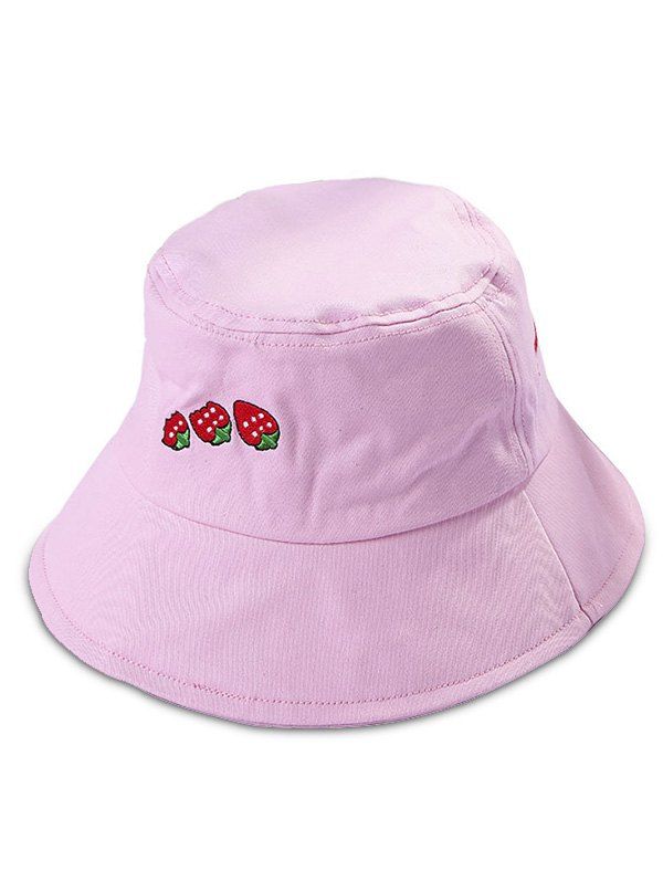 [17% OFF] 2020 Strawberry Pattern Summer Bucket Hat In PINK | DressLily