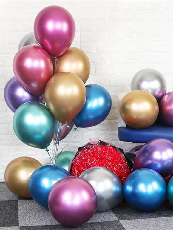 50 Pièces Ballons de Latex 12 pouces Décoration de Fête - multicolor A 