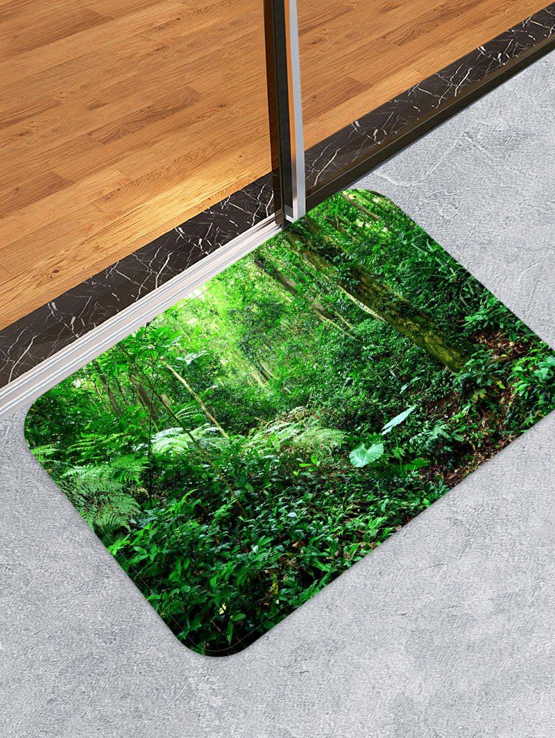 41 Off 2020 Jungle Print Floor Mat In Jungle Green Dresslily