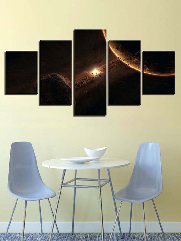 Peinture Fendues Hors d'Espace en Toile Sans Cadre - multicolor 1PC X 10 X 24,2PCS X 10 X 16,2PCS X 10 X 20 INCH( NO FRAME )