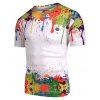 T-shirt Teinté à Manches Courtes - Blanc 2XL