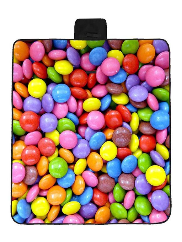 Couverture de Pique-Nique Imperméable à Imprimé Bonbons Colorés - multicolor 148*122CM