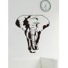 Autocollant Mural Motif Éléphant - Noir 