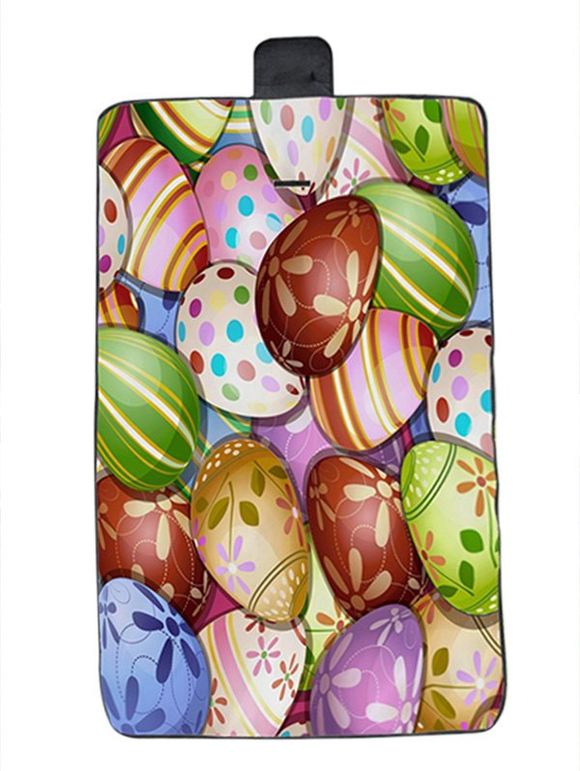 Couverture de Pique-Nique Imperméable à Imprimé Oeufs de Pâques - multicolor 148*82