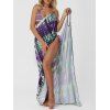 Tie Dye Multi Way Beach Cover Up - multicolor ONE SIZE