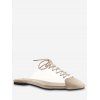 Chaussures Plates Transparentes à Lacets - Blanc Chaud EU 36