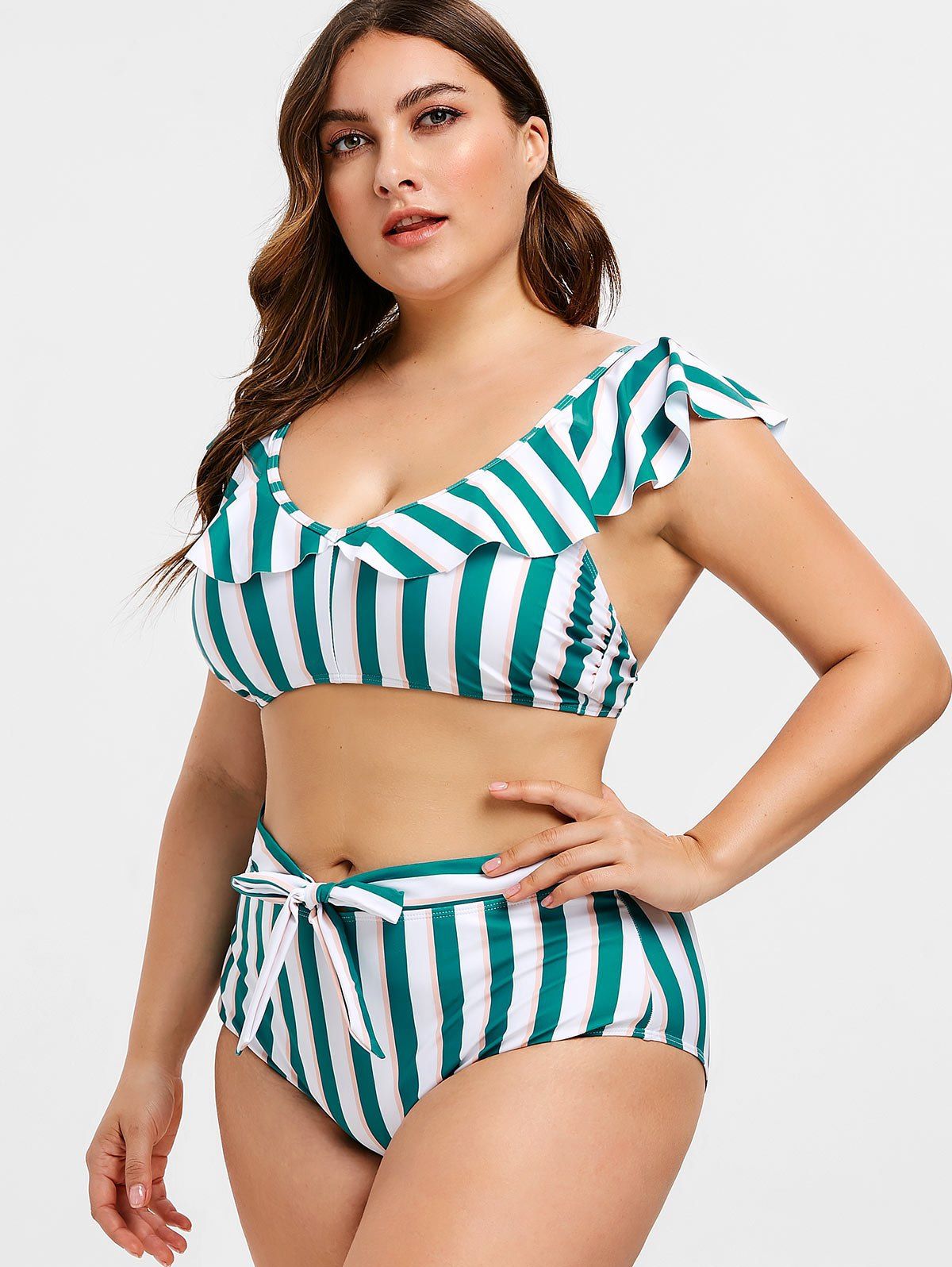 front tie bikini set