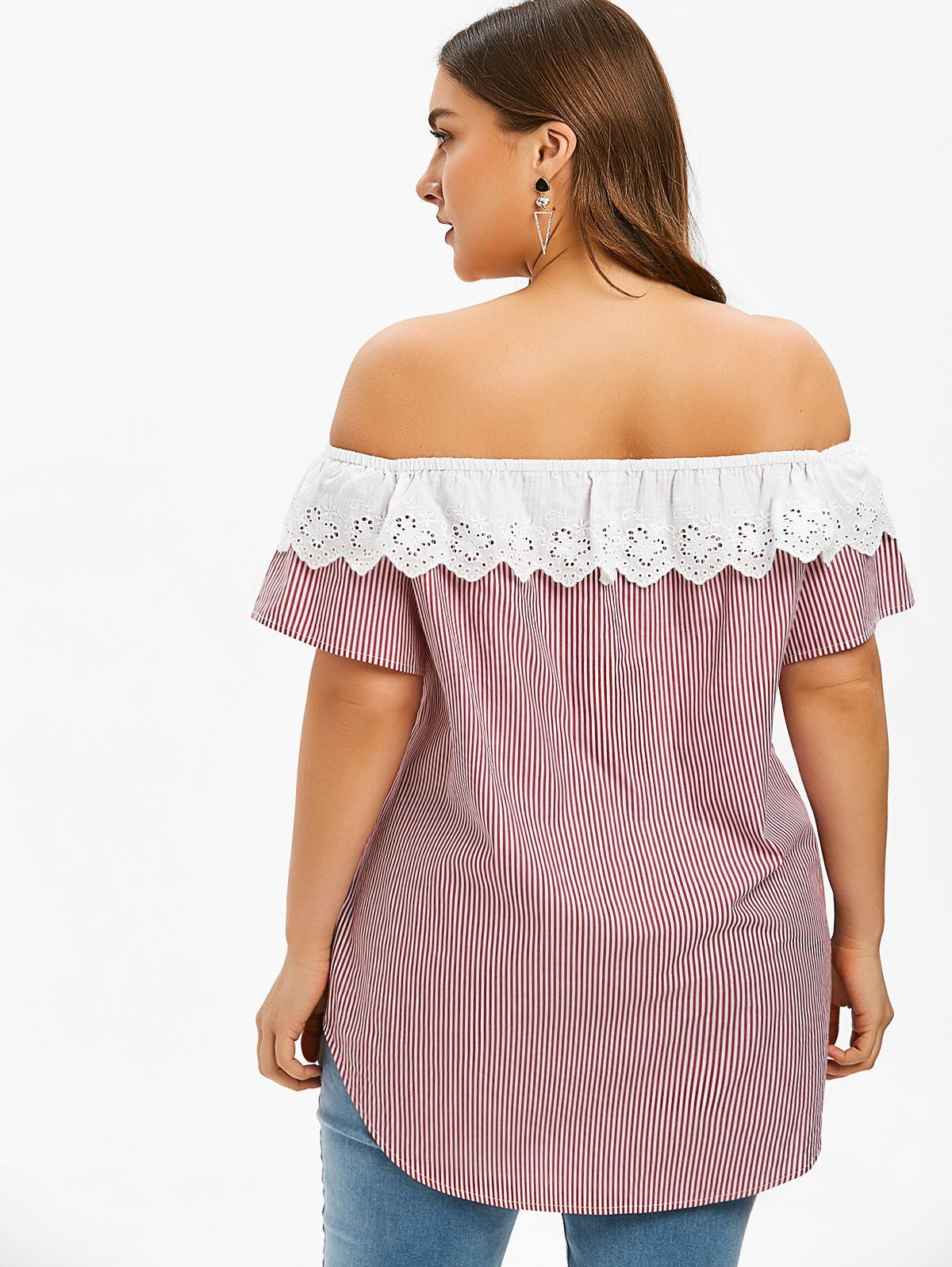 ruffle shirts plus size