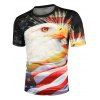 T-shirt Décontracté Motif d'Agle - multicolor A XL