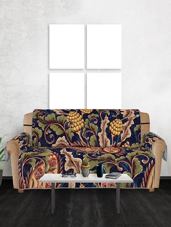 Housse de Canapé Elégante Motif Arbre d'Abricot Peinture à l'Huile - multicolor THREE SEATS