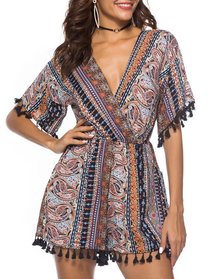 bohemian romper dress