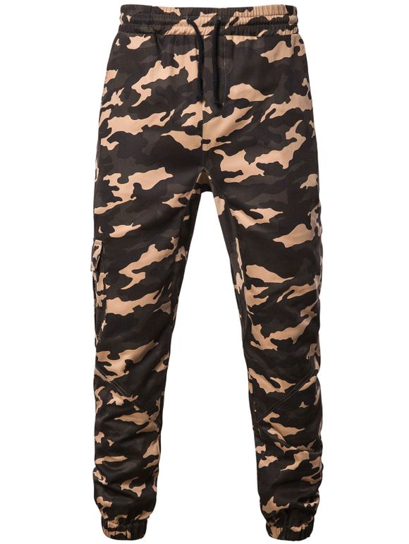 Pantalon de Jogging Motif de Camouflage - Camouflage Numérique du Désert L