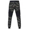 Pantalon de Jogging Camouflage Imprimé à Cordon - Vert XL