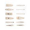 Artificial Pearl 12Pcs Hairpins Set - GOLD 