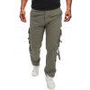 Pantalon Cargo Décontracté Décoré de Poche - Vert Pistache 38