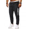 Pantalon de Jogging à Cordon Design - Noir XL