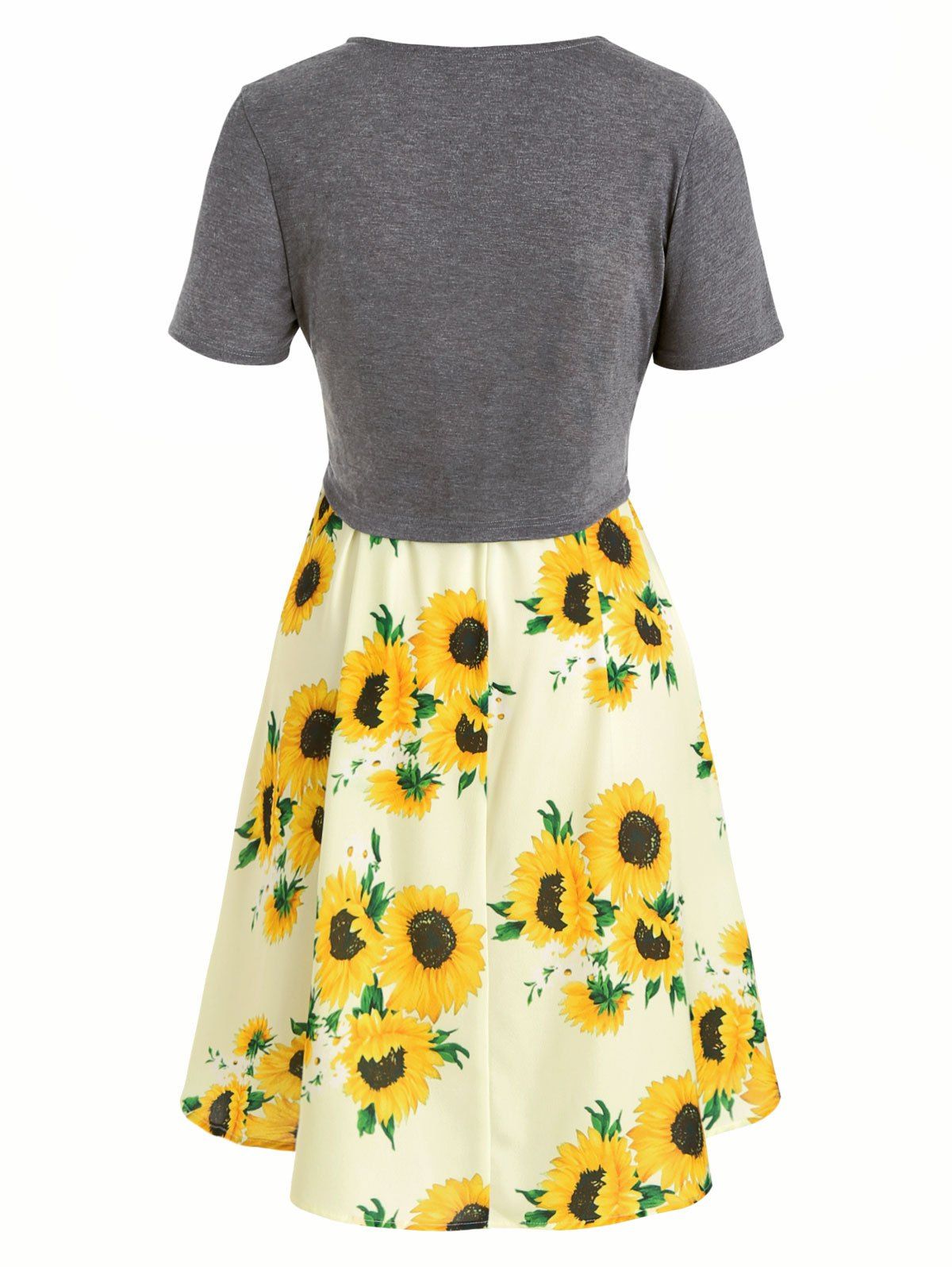 plus sunflower dress