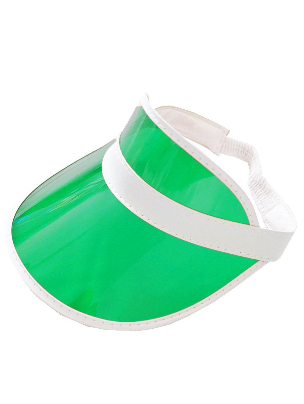 35 Off 2020 Transparent Neon Pvc Visor Cap In Green Dresslily