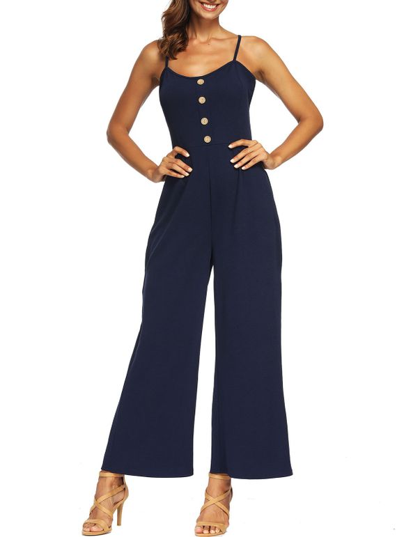 Combinaison Nouée à Jambe Large - Bleu Marine L