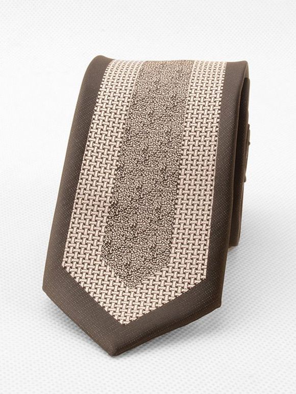 Cravate Formelle Teintée Motif de Losange - Bronze 