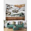 Tapisserie Murale Rétro Imprimé - Ardoise Grise Claire W79 X L59 INCH