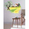 Autocollant Mural Maison et Arbre Imprimés - multicolor 