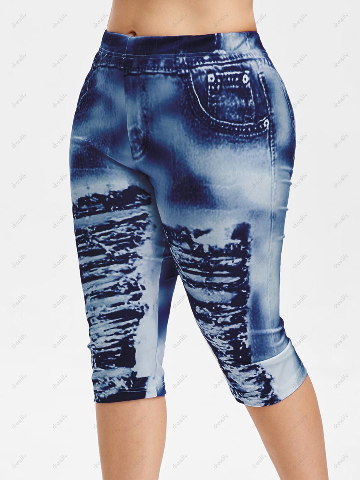 blue jean leggings womens