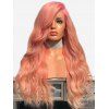 Long Side Bang Natural Wave Colormix Cosplay Party Wig - LIGHT PINK 