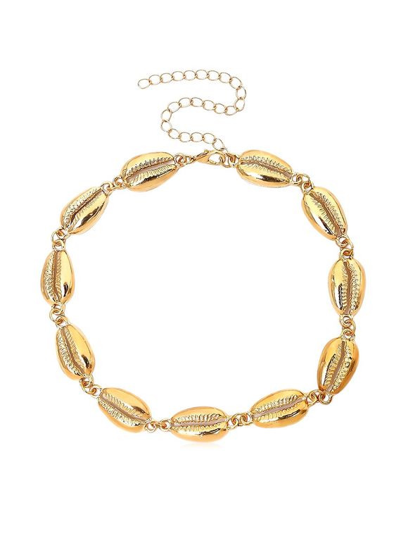 Short Shell Shape Necklace - GOLD 