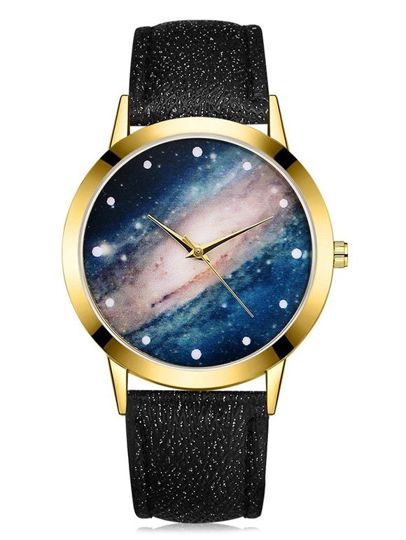 Montre Galaxy Cosmic Starry Glass Quartz - Noir 