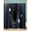 Rideau de Douche Imperméable Galaxie et Trou Noir Imprimés - multicolor W59 X L71 INCH