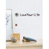 Autocollant Mural Motif de Love Your Life - Noir 